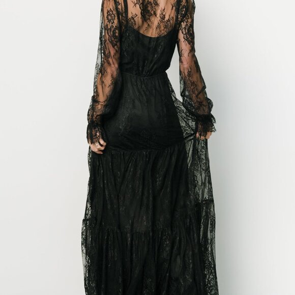 Baltic Born Gloria Lace Maxi Dress | Black Size LL - Picture 4 of 5